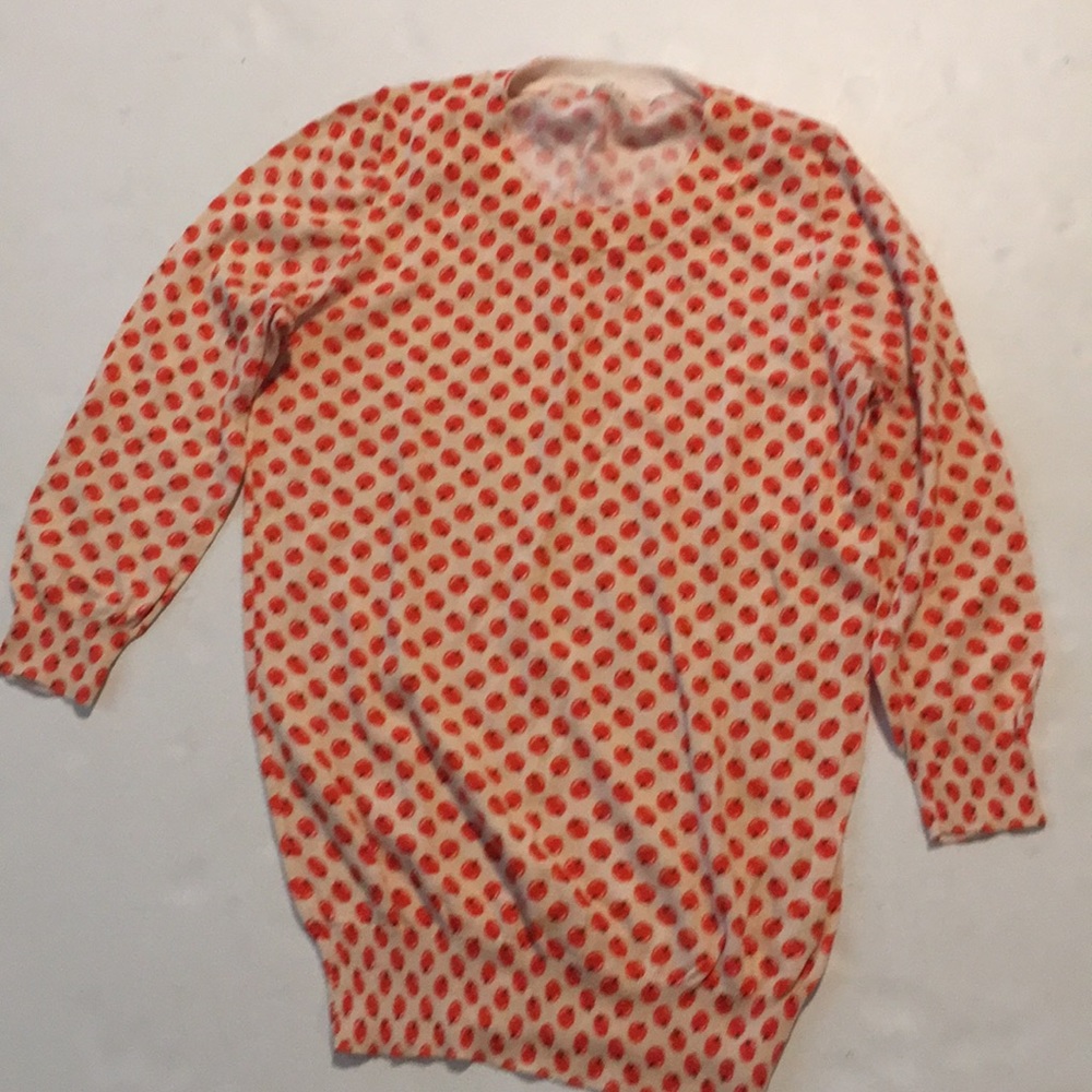 J crew fall apples sweater medium
